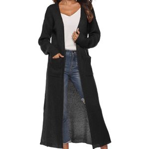Irregular Thick Long Coat (Color:Black Size:XXL)