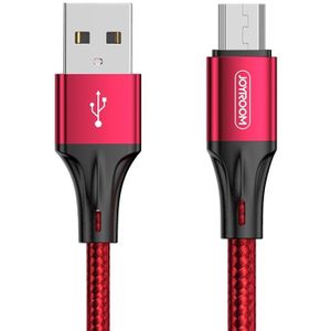 JOYROOM S-0230N1 N1 Series 0.2m 3A USB to Micro USB Data Sync Charge Cable(Red)