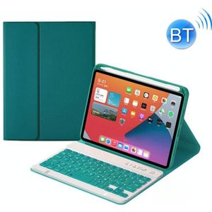 HK006 Vierkante toetsen Afneembaar Bluetooth-toetsenbord lederen tas met houder voor iPad mini 6