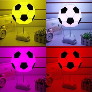 DIY Voetbal Lamp  USB handgemaakte bedel nachtlampje / Desk Lamp kleurrijke bed Lamp(White)