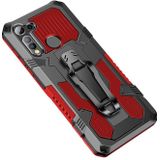 For Motorola Moto E (2020)/E7 Machine Armor Warrior Shockproof PC + TPU Protective Case(Red)