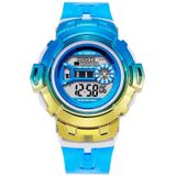 Syneke 9625 Student Waterdichte Sports Kameleon Kleurrijk Digitaal Horloge (blauw goud)
