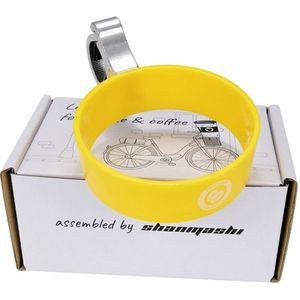 SHANMASHI Motorcycle Coffee Cup Holder Mountain Bike Electric Car Cup Holder (Yellow)