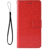 For Nokia XR20 Crazy Horse Texture Horizontal Flip Leather Case with Holder & Card Slots & Lanyard(Red)