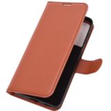 For Samsung Galaxy S21+ 5G Litchi Texture Horizontal Flip Protective Case with Holder & Card Slots & Wallet(Brown)