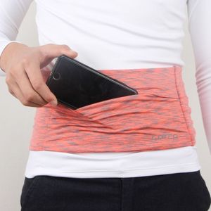 Personal Large-capacity Stretch Tablet Pockets Travel Anti-theft Bag Phone Bag Size: L(Orange)