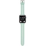 Huidelijke siliconenvervanging horlogeband voor Apple Watch Series 7 41mm / 6 & SE & 5 & 4 40mm / 3 & 2 & 1 38mm