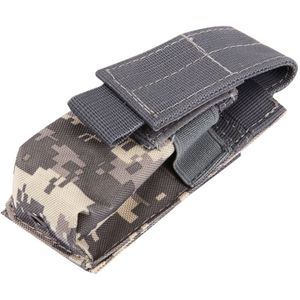 M5 Multifunctional Outdoor Sports Mini Portable Flashlight Protective Cover / Bag  Size: 15 x 4.7 x 2 cm(Dark Blue)