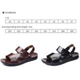 Antislip buitenkleding Dual-gebruik Sandalen Slippers Mannen Casual Strandschoenen  Afmeting: 46 (Koffie Bruin)