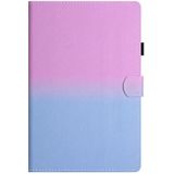 Voor Amazon Kindle Paperwhite 5 2021 Stikselverloop lederen tablethoes (paars blauw)