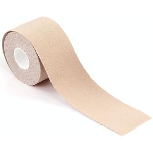2 PCS Chest Stickers Sports Tape Muscle Stickers Elastic Fabric Nipple Stickers  Specification: 5cm x 5m(Light Skin Color)