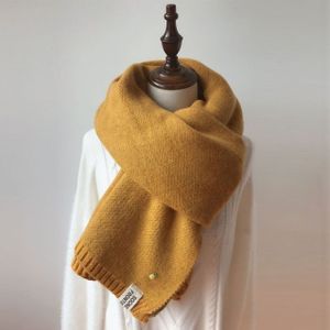 Pineapple Pattern Thick Knit Double-sided Scarf  Length: 200cm(YELLOW)