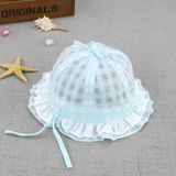 MZ5922 Lace Flower Princess Hat Summer Thin Baby Hat Sun Protection Hat  Size: 46cm(Light Pink)