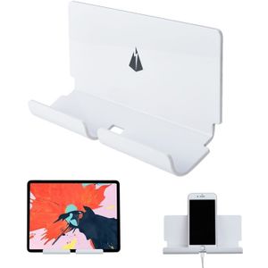 Charging Holder Wall Bracket with 3M Sticker for Mobile Phone & Tablet PC (White)