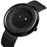 SKMEI 9174 Compass Style Round Digital Dial Quartz Watch for Men(Black)