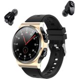 GT69 1.3 inch IPS Touchscreen IP67 Waterdichte Bluetooth Oortelefoon Smart Watch  ondersteuning Slaapbewaking / hartslagmonitoring / Bluetooth-oproep (zwart goud)