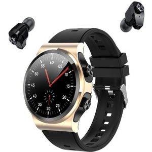 GT69 1.3 inch IPS Touchscreen IP67 Waterdichte Bluetooth Oortelefoon Smart Watch  ondersteuning Slaapbewaking / hartslagmonitoring / Bluetooth-oproep (zwart goud)