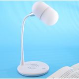 L4 Multifunctional Wireless Charging LED Desk Lamp with Bluetooth 5.0 Speaker(White)