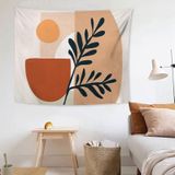 Fabric Tapestry Exaggerated Abstract Style Hanging Background Covering Cloth  Size: 150x100cm(Illustration 04)