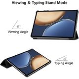 Voor eer Tablet V7 Pro Enkay Custer Texture Horizontale Flip PU + PC lederen tas met drie-vouwbare houder & slaap / weks-functie