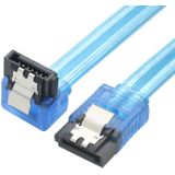 Mini SAS to SATA Data Cable With Braided Net Computer Case Hard Drive Cable specification: Female Straight to  Female Elbow -0.5m