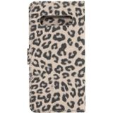 Leopard Texture PU + TPU Horizontal Flip Leather Case for Galaxy S10  with Holder & Card Slots & Wallet (Brown)