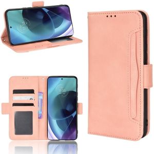 For Motorola Moto G41 / G31 Skin Feel Calf Pattern Leather Phone Case(Pink)