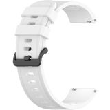 For Amazfit GTR Silicone Smart Watch Replacement Strap Wristband  Size:20mm(White)