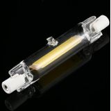 R7S 110V 3W 78mm COB LED Bulb Glass Tube Replacement Halogen Lamp Spot Light(4000K Natural White Light)