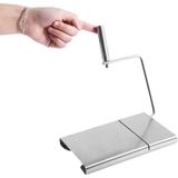 2 PCS Stainless Steel Cheese Slicer Butter Cutting Board Kitchen Tools(Silver)