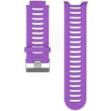 Solid Color Silicone Wrist Strap for Garmin Forerunner 910XT (Purple)