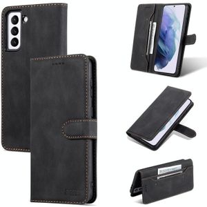 Voor Samsung Galaxy S21 + 5G AZNS DREAM II Huid Feel PU + TPU Horizontale Flip Lederen Telefoonhoesje Met Houder & Card Slots & Portemonnee (Zwart)