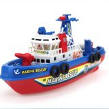 Elektrische visserij Fire Boat baby douche speelgoed met water spray & licht & geluidsfunctie