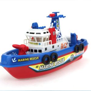 Elektrische visserij Fire Boat baby douche speelgoed met water spray & licht & geluidsfunctie