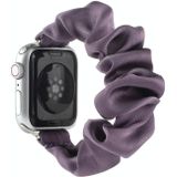 Scarf Hair Tie Replacement Watchbands For Apple Watch Series 7 & 6 & SE & 5 & 4 44mm  / 3 & 2 & 1 42mm(Purple)
