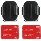 Dazzne DZ-312 2 x 360 Degree Rotatable Curved Mounts & 3M VHB Double Sided Adhesive Pads for GoPro HERO4 /3+ /3 /2 and HD Hero(Black)