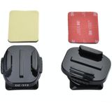 Dazzne DZ-312 2 x 360 Degree Rotatable Curved Mounts & 3M VHB Double Sided Adhesive Pads for GoPro HERO4 /3+ /3 /2 and HD Hero(Black)