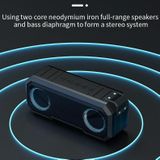 X8 Wireless Bluetooth Speaker IPX7 Waterproof Color Light Subwoofer(Light Grey)