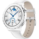 HUAWEI WATCH GT 3 Pro Ceramics Smart Watch 43mm Genuine Leather Wristband  1.32 inch AMOLED Screen  Support ECG / GPS / 7-days Battery Life