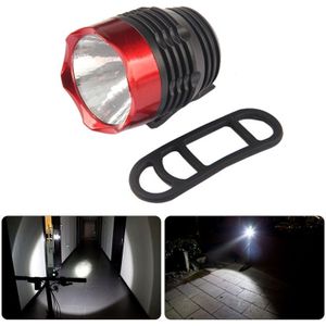 Cycling Q5 LED 3 Modes Front Light Headlamp Headlight Torch Waterproof for Mountain Road Bike(Black Red)