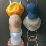 6 PCS Multifunctional Hat Storage And Drying Rack Behind The Door Dormitory Scarf Bag Hook(Lotus Root Pink)