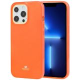 Goosspery Jelly TPU Fluorescentie Schokbestendig en Krashoes Voor iPhone 13 Pro Max (Oranje)