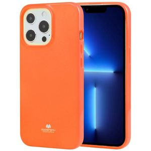 Goosspery Jelly TPU Fluorescentie Schokbestendig en Krashoes Voor iPhone 13 Pro Max (Oranje)