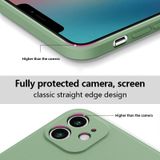 Voor iPhone 11 Pro siliconen telefoonhoes met polsband (matcha groen)