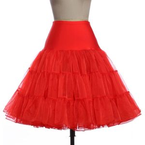 2 PCS Boneless Skirt Rock Ball Pettiskirt Short Skirt  Size:One Size(Red)