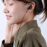 REMAX RM-550 3.5mm Gold Pin In-Ear Stereo Music Earphone with Wire Control + MIC  Support Hands-free (White)