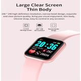 D20 1.3inch IPS Color Screen Smart Watch IP67 Waterproof Support Call Reminder /Heart Rate Monitoring/Blood Pressure Monitoring/Sedentary Reminder(Pink)
