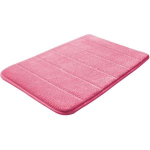Anti slip water absorptie rug badkamer mat Shaggy Memory Foam keuken deur Vloermatten  grootte: 50X80CM (roze)