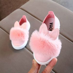Antislip konijn oor prinses kinderen schoenen  schoenmaat: 16 2 cm (roze)