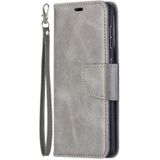 For Samsung Galaxy S30 Lambskin Texture Pure Color Horizontal Flip PU Leather Case with Holder & Card Slots & Wallet & Lanyard(Grey)